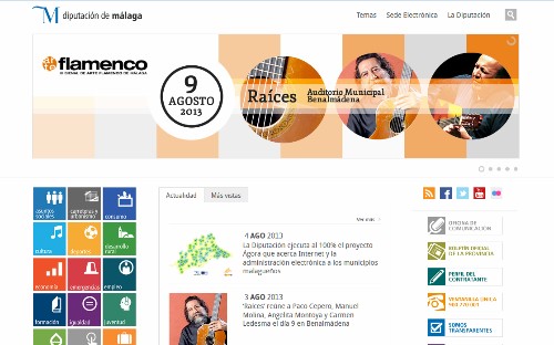 pagina web de la diputacion de Málaga